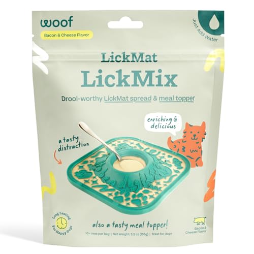 WOOF LickMixes - Dog Lick Mat Spread and Meal Topper - Delicious and Lower Calorie - Made with...