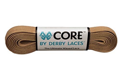 Derby Laces CORE Lacets étroits 6mm cirés 72po/183cm brun