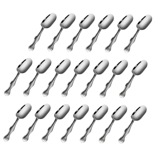 UTHCLO 30 pièces Cuillères à Thé Acier Inoxydable Lot de Accessoires pour Thé et et Élégantes Ustensiles de Cuisine Polyvalents