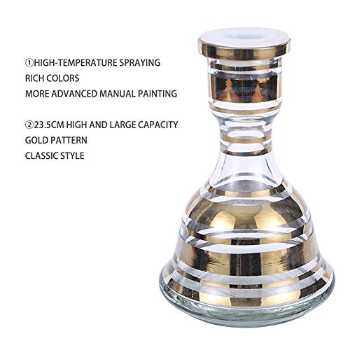 CJCJ-LOVE Arabische Shisha Mit 1 Schlauch, Filterglas Acryl Shisha Set Große Kapazität Bar Arabische Tabakpfeife Metall… – Bild 6