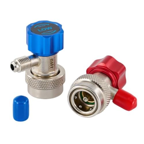 OMT R134a Adjustable Quick Coupler Adapters, Sliver | 2pc High & Low…