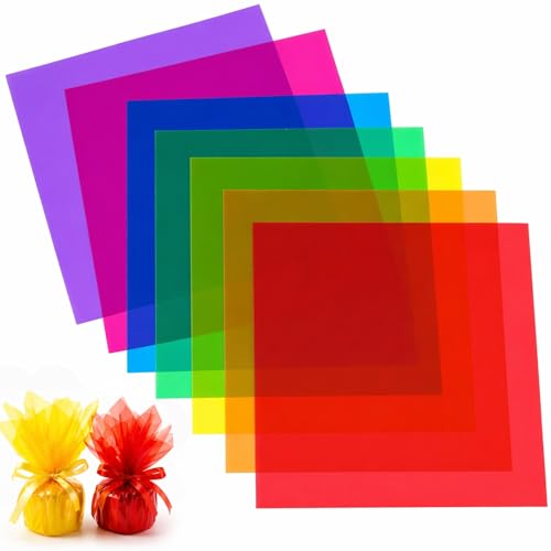 Papier Vitrail, 120 Feuilles Papier Vitrail, Lot de 8 Colorées Pour Décoration, Créations Artistiques, Bricolage, Loisirs Créatifs, Projets DIY et décoration de fenêtres