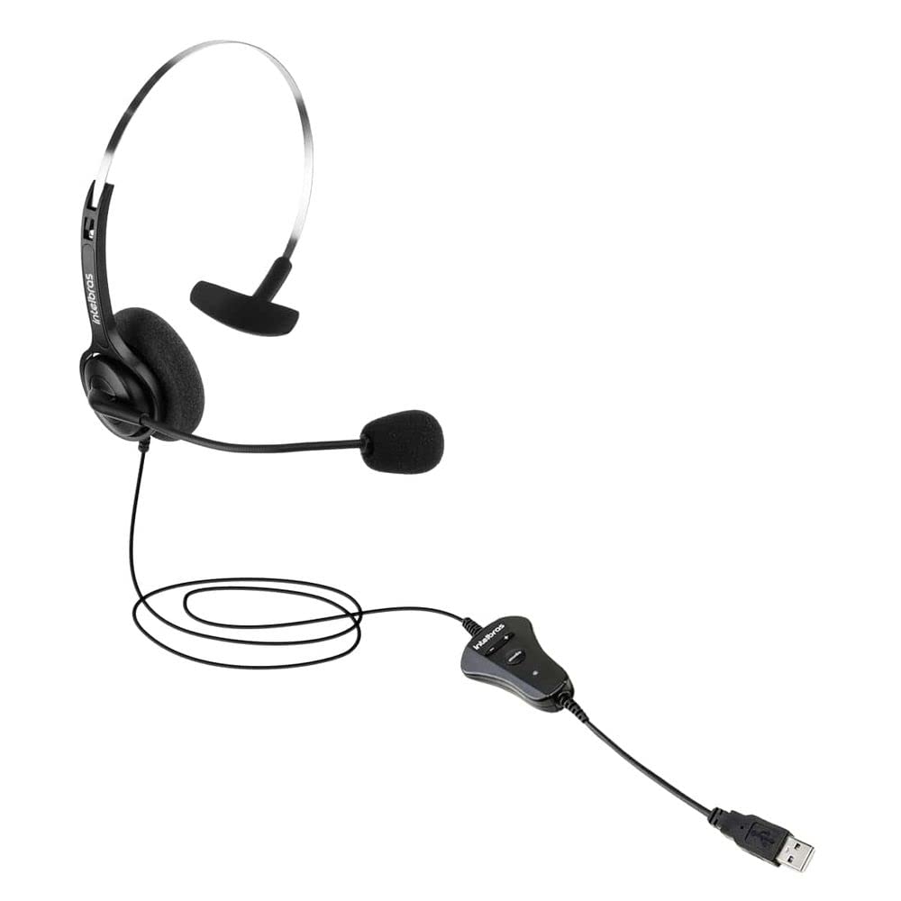 Fone de Ouvido Headset USB CHS 40 Preto Intelbras