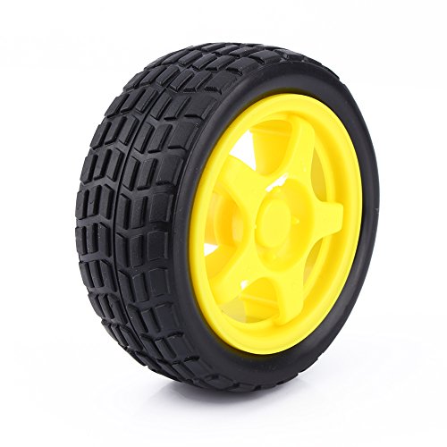 Yosoo Smart Car Robot Tire Wheel With Dc 3-6V Gear Motor For Arduino Diy Robot(Pack Of 4) #TOP1