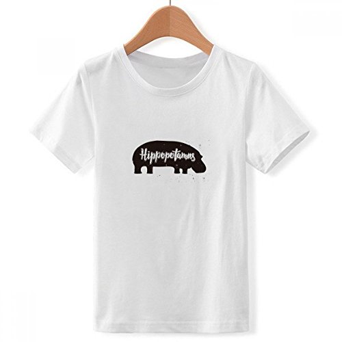 T-Shirt Blanc Animaux Ras du Cou Idéal pour l'École et les Sorties en Taille XXX-Grand