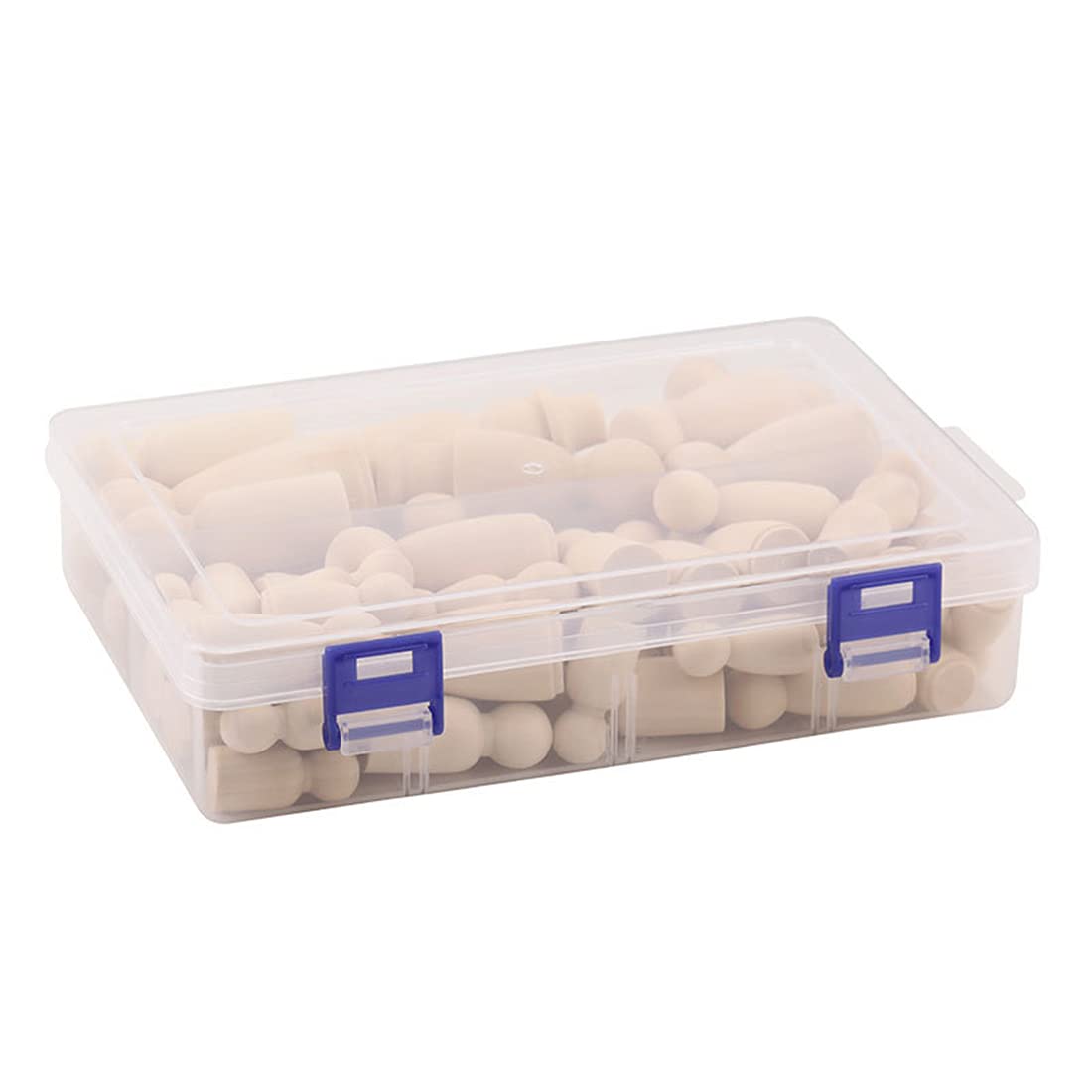Operitacx Lot de 100 poupées en bois pour enfants - Ornements pour sapin de Noël Operitacx Lot de 100 poupées en bois pour enfants - Ornements pour sapin de Noël