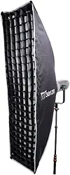 Triopo Softbox Retangular 30x120cm com Grid, Montagem Bowens, Sistema de Montagem Rápida