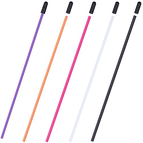 5-Pack HobbyPark Multicolor Plastic Antenna Tube with Cap for RC Model Cars Boats 2.4G Receivers