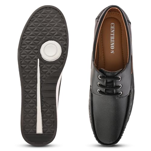 Image of Centrino Driving Loafers for Man | Shoes for Men Stylish | Casual Slip-On Moccasins | Cushioned Insole | Lightweight Comfortable Mens Loafer Shoes | Hand-Stitched Design | Slip On Shoes for Man Outings (9494)