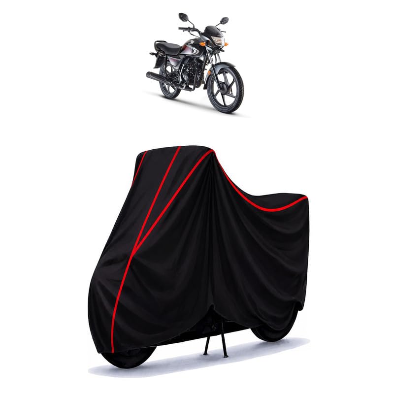 Image of Dream Neo 110 Water Resistant Bike Cover for All Motorcycles & Rain | Heavy Duty Taffeta Fabric | UV Protection, Dustproof, Scratchproof | All Weather Two Wheeler Body Cover with Elastic Bottom
