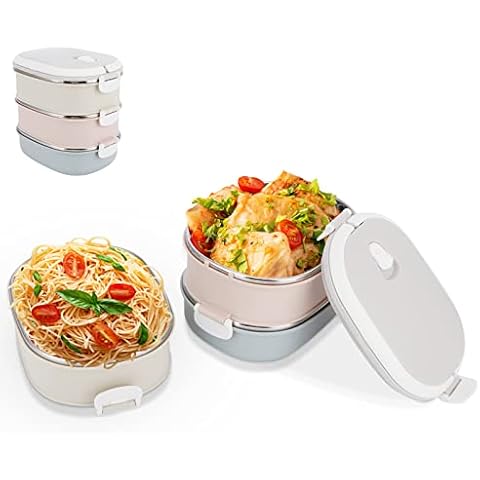 Fiambrera Lunch Box de 3 capas de Acero Inoxidable Cover