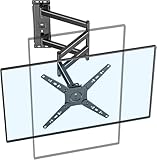 Extension jusqu’à 1036 mm : Ce support TV mural s'étend jusqu'à 1035 mm et se rétracte à 80 mm du mur. Idéal pour optimiser l’espace, sa structure à trois bras articulés offre une grande liberté de mouvement, pour regarder votre écran depuis n’importe quel endroit de la pièce.