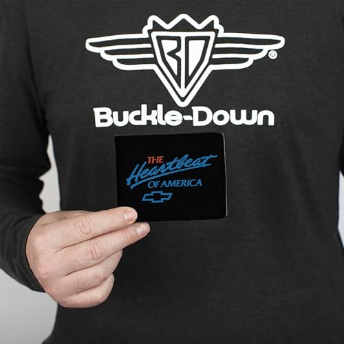 Bifold Wallet - Chevy Bowtie the Heartbeat of America Black, White, Red, Blue3