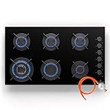 CONCEPTION MULTIFONCTIONNELLE : La plaque de cuisson gaz fournit une puissance max de 12,2 kW au propane et au gaz naturel, ce qui permet une utilisation polyvalente, convient aussi pour une caravane et camping. Buses GPL/GN incluses.