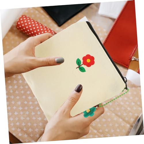 BESPORTBLE Sturdy Canvas Menstrual Pad Storage Bag Portable Pouch Chain Wallet Storage Bag for Daily Use Travel3