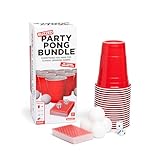 WHAT DO YOU MEME? Buzzed Party Pong Bundle – Outdoor & Indoor Drinking Game Kit for Adults, Bachelor Party Favorite with Supplies & Instructions for 10+ Games Like Beer Pong, Flip Cup & Kings Cup