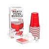 Buzzed: Party Pong Bundle Drinking Kit by Relatable, Bachelor Party Essentials, Fun Outdoor or Indoor Drinking Game Set with Ping Pong Balls & Gear for 10+ Classic Games