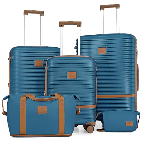 Joyway Juego De Maletas, 5 Piezas Maletas Set Trolley De Viaje, Maletas De Cabina Gran Espacio, Rodillo De 360 , Cerradura Tsa Y Interior Compartimentado Incluidas 1 Bandolera Y 1 Bolsa De Viaje Joyway Juego De Maletas, 5 Piezas Maletas Set Trolley De Viaje, Maletas De Cabina Gran Espacio, Rodillo De 360 , Cerradura Tsa Y Interior Compartimentado Incluidas 1 Bandolera Y 1 Bolsa De Viaje