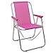 LOLAhome Silla de Playa Plegable Azul de Aluminio (Rosa)