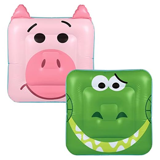 SwimWays Disney Pixar 40 IN Oversized Inflatable Pool Float, Toy Story Rex & Hamm