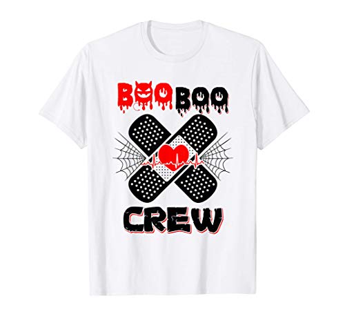 Boo Boo Crew - Band Aid & Scary Ghost Costume Gift T-Shirt