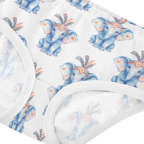 Girls Underwear Soft Cotton Elephants Kids Panties in Sizes 2/3t, 4t, 5t, 6 and 84