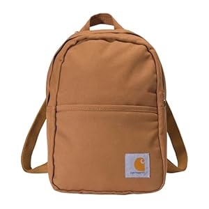 Carhartt Mini Backpack, Everyday Essentials Daypack for Men and Women, Brown