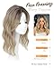 PANEWAY Hair Topper 16 Inch Wavy Synthetic Clip-In Topper for Women Natural Looking Voluminous Hairpiece for Thinning Hair, Lightweight & Breathable