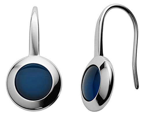 Skagen Damen Edelstahl Ohrringe silber mit Ohrbügel/Hakenverschluss