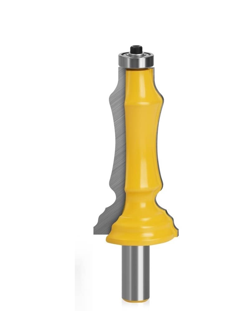 Fresa for Carpintería, Vástago De 1/2 "y 12mm, for Puerta Y Ventana, Aleación De Tungsteno, 1 Ud.(12mm shank)