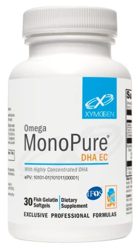 Xymogen Omega Monopure Dha Ec - Highly Concentrated Dha Fish Oil - Omega-3 Supplement For Cardiovascular, Immune + Cognitive Support (30 Softgels) #TOP20