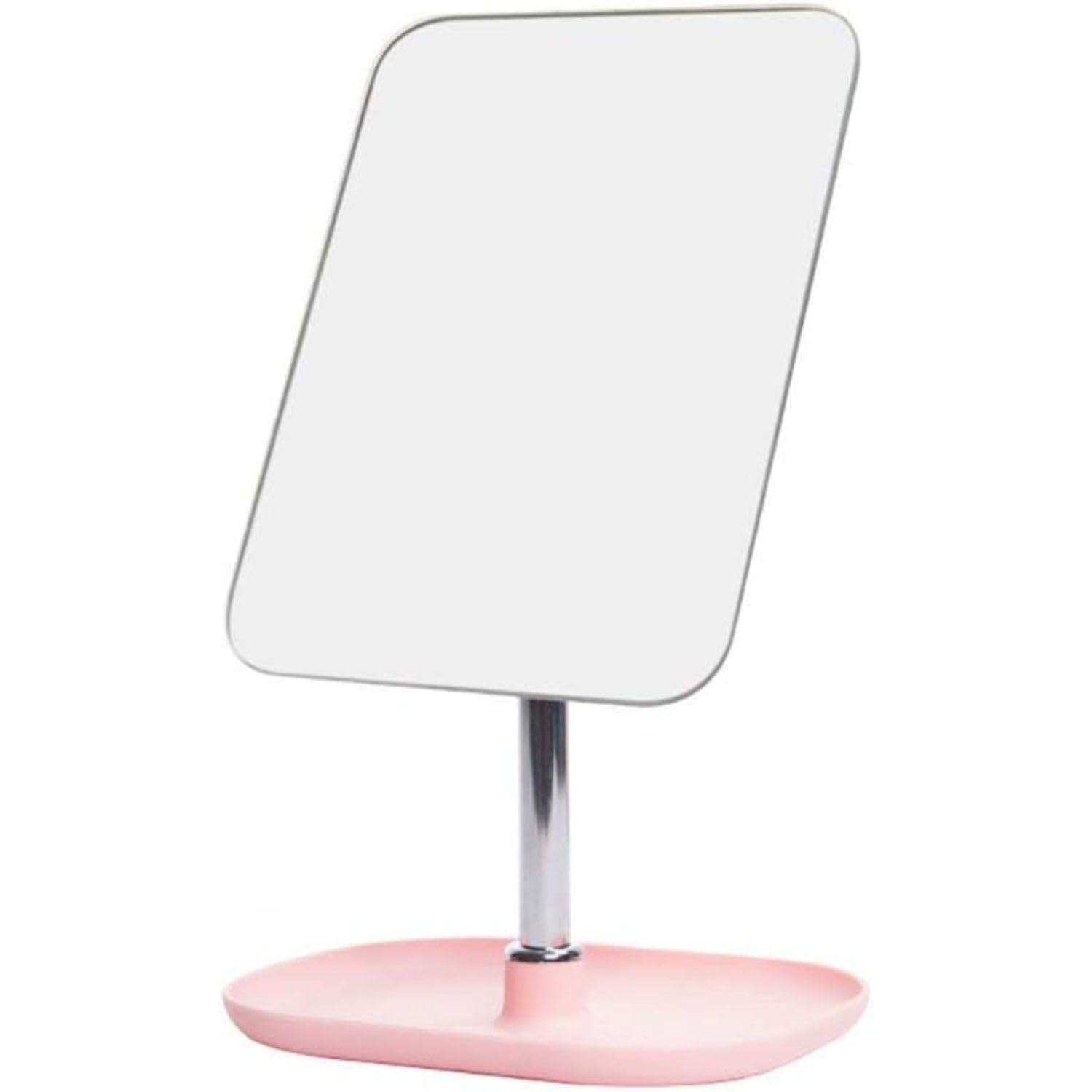 Trifecta Flexible Gooseneck Makeup Mirror, 360° Rotation, Large Frameless Vanity, Portable Folding Desktop with Stand, Bathroom Makeup Mirror, Rectangular, Easy to Clean (Pink, Pack of 1)-image-11