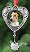 Dog Ornament - Pet Memorial Picture Christmas Ornament - Engravable Charm Included to Personalize - Loss of a Dog Keepsake