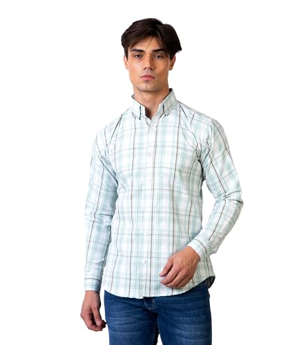 Image of TrapNation Men's Checkered Regular Fit Shirt