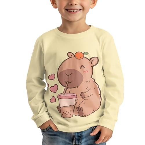 Image of Girls Basic Tee Shirts Outdoor Long Sleeve Shirt Winter Clothes Size 3-16 Top Fall Clothes Gift for Holiday