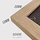 VUVUZULA Bilderrahmen 13x18cm Holz Fotorahmen 5x7 Zoll Holzrahmen MDF Rahmen 13x18cm in Natur 3er Set
