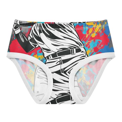 Toddler Underwear Custom 2t Cotton Panties for Girl Animal Undies Kids Briefs Colorful Tie Dye Baseball Player