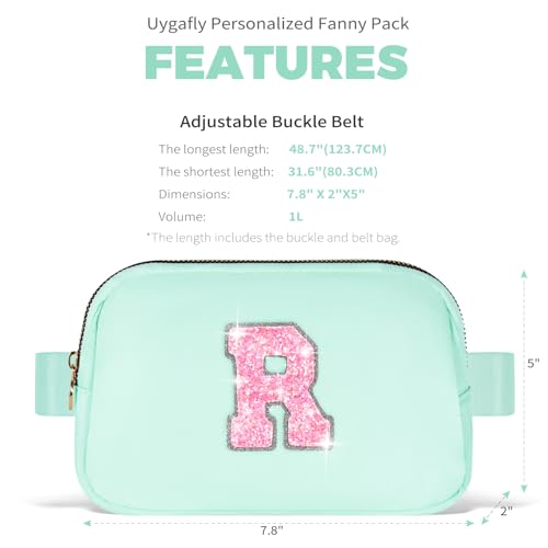 Image of Uygafly Gift for Teen Girls Kids Daughter Her - Birthday Gifts for 3 4 5 6 7 8 9 10 11 12 13 Year Old Girls,Fanny Pack Crossbody Bag Purse Belt Bag Cute Trendy Stuff | Green,R