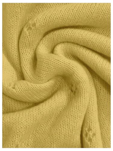 SHENHE Women's Button Down Crew Neck Lightweight Long Sleeve Soft Knit Cardigan Sweater3