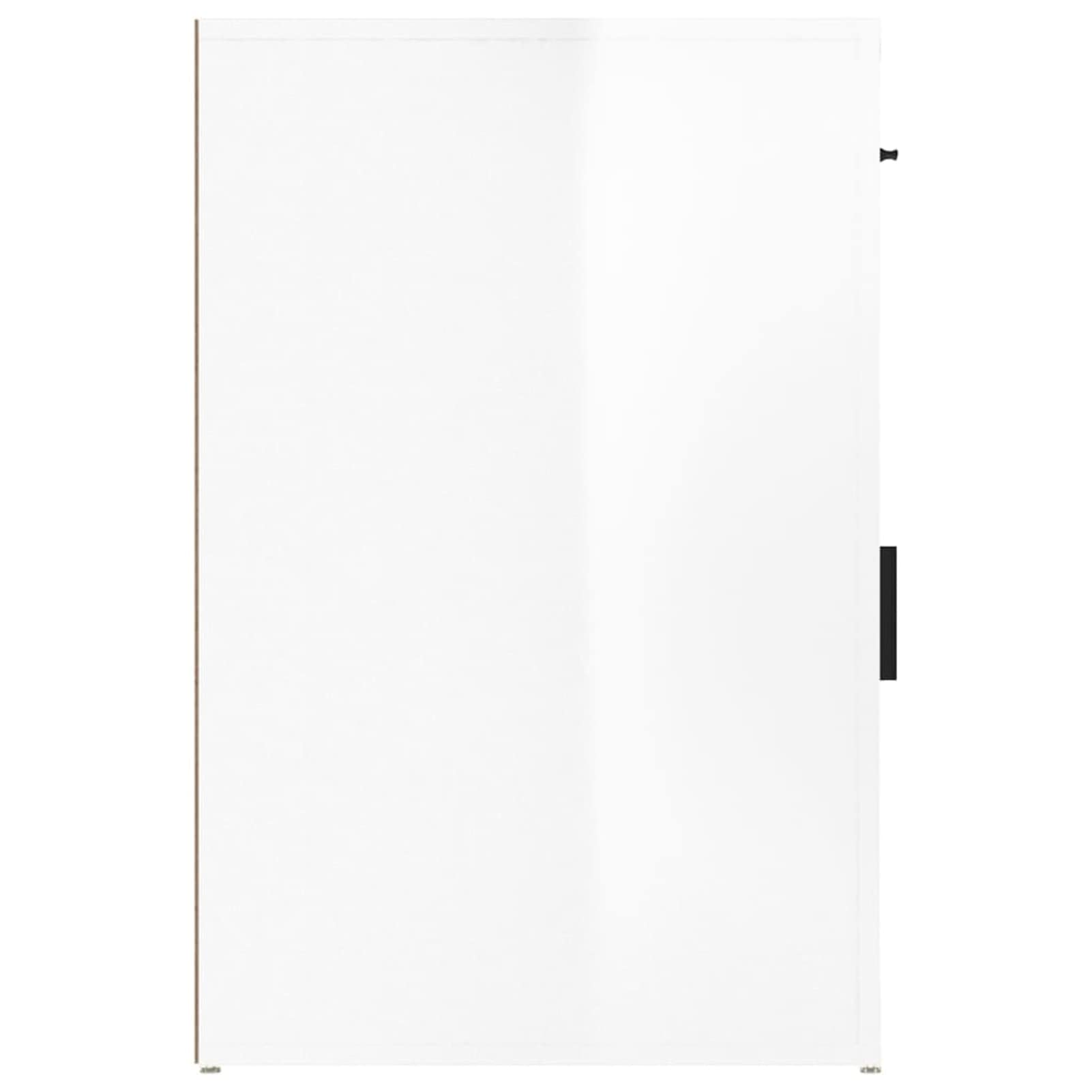 Homgoday Armario de Escritorio contrachapada Blanco Brillo 40x49x75 cm Armarios y Almacenamiento Mobiliario