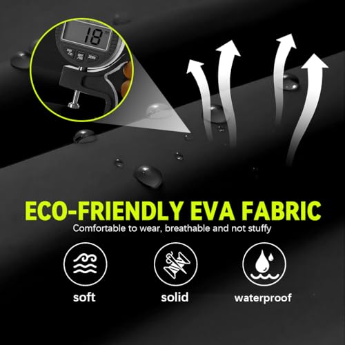 Image of PALAY Rain Ponchos for Men Women, Reusable PEVA Raincoats with Hood for Rain Ponchos for Camping, Hiking, Music Festival, Outdoor Activities