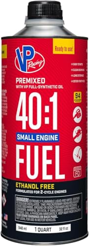 VP Racing Fuels 6295, Ready to Use, 40:1 Premixed 2-Cycle Small Engine Fuel (SEF) - Quart (8 Pack)