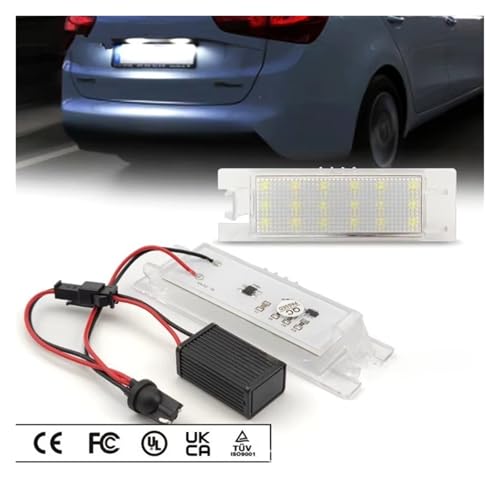 Luces de matrícula LED sin error Canbus para solucionar fallos en Opel 2