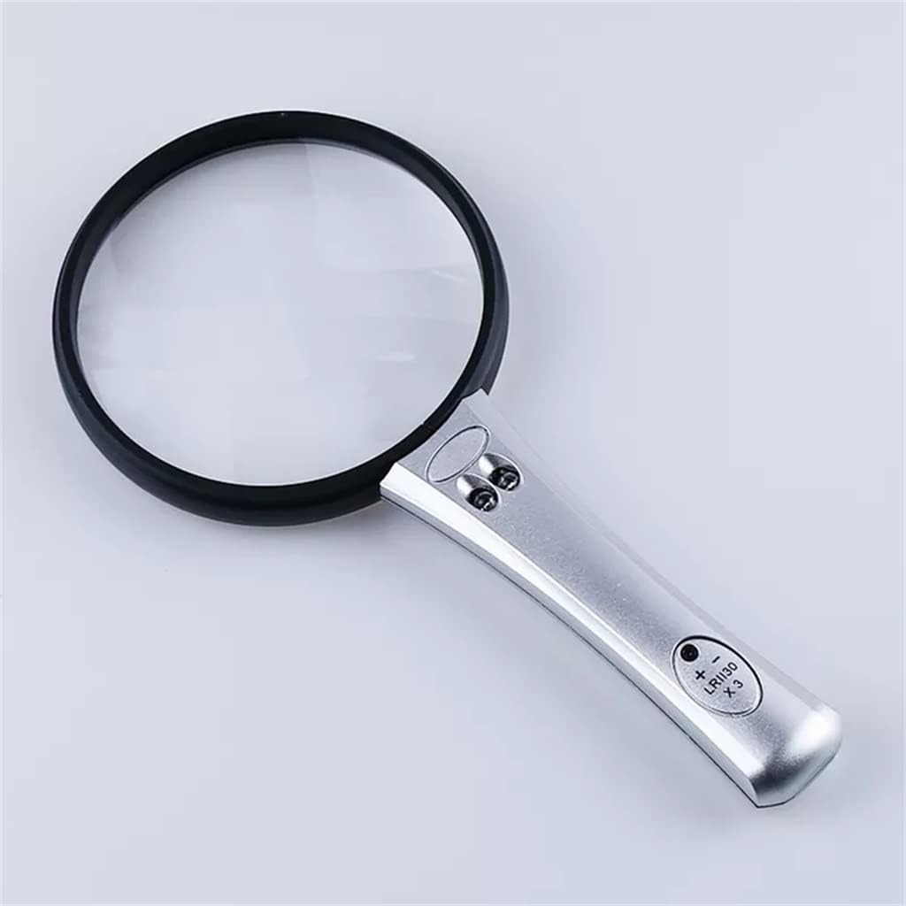 Resolution Portable Handheld Reading Magnifier Glass Lens with Lights for Elderly