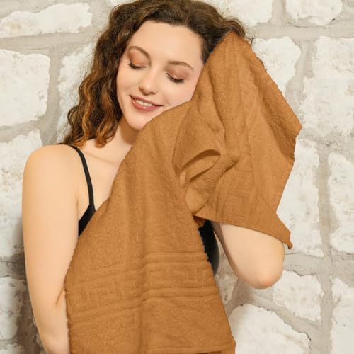 nice homeit Set mit 2 großen Badetüchern, 100 x 150 cm, extra großes Badetuch aus 100% ringgesponnener Baumwolle… – Ansicht 4