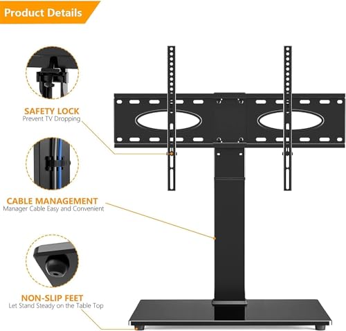 Soporte móvil universal para TV con ruedas y altura ajustable miniatura 7