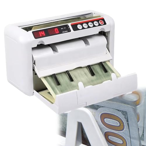 Máquina contadora de efectivo con detección automática de falsificaciones, cuenta hasta 999 billetes por minuto, cuenta con conteo de lotes