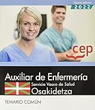  Auxiliar Enfermería. Servicio Vasco de Salud-Osakidetza. Temario Común