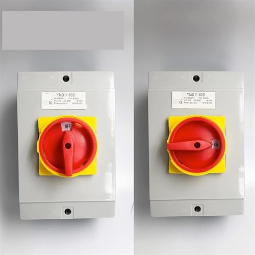 Interrupteur d'isolation YMD11-80A 3P avec boîtier cadenassable à came - 3