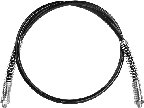 Shinelan 49-16-2647 Grease Gun Hose 48" for Milwaukee M18 48 Grease Gun Hose & M12 Grease Gun Hose,Fist 2446-20 and 2646-20 Grease Gun-48(Without Hp Coupler)